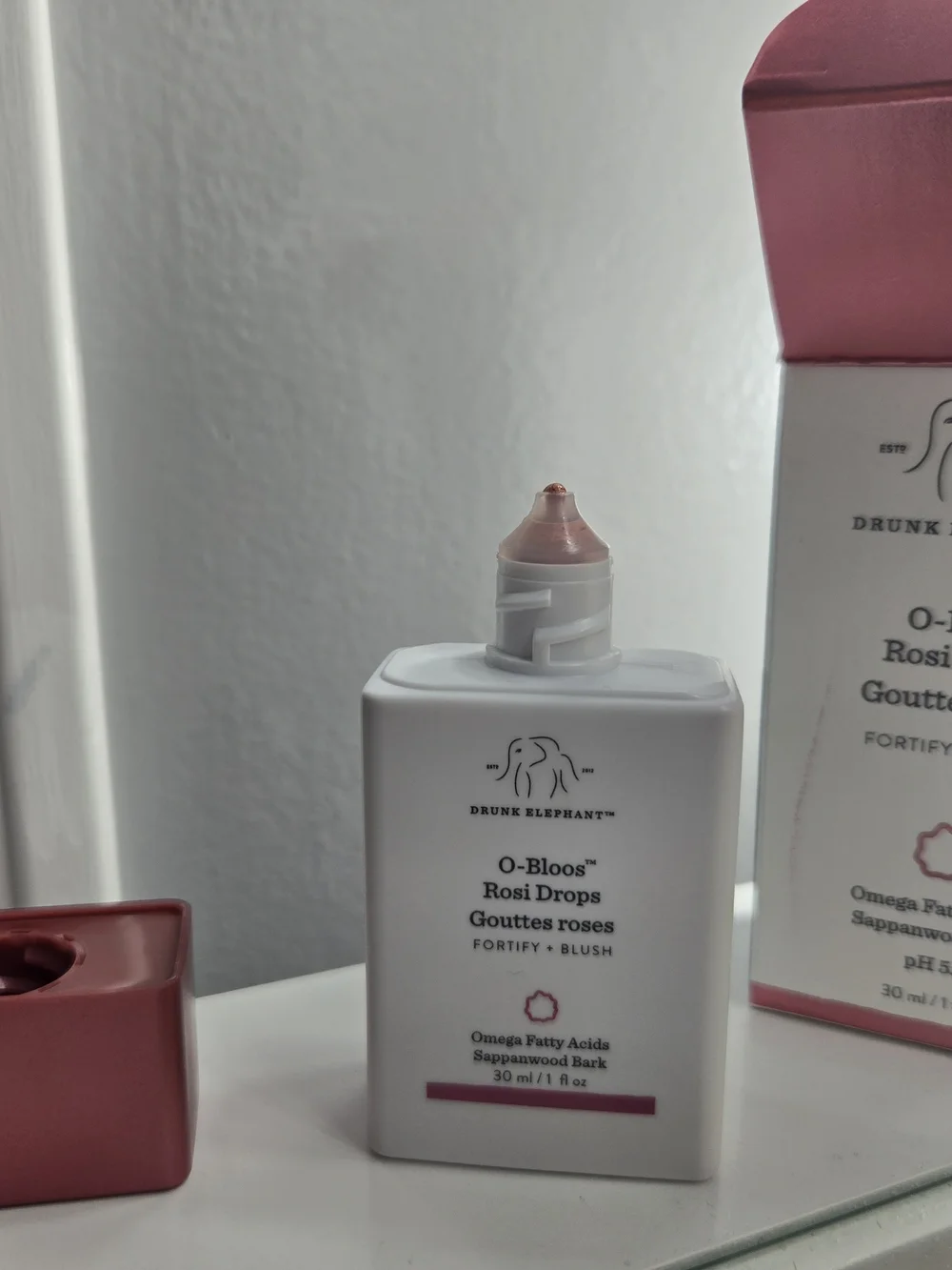 Drunk Elephant O-Bloos Rosi Drops Blush Serum - Pink/White